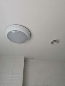 Installation of new light and extractor
